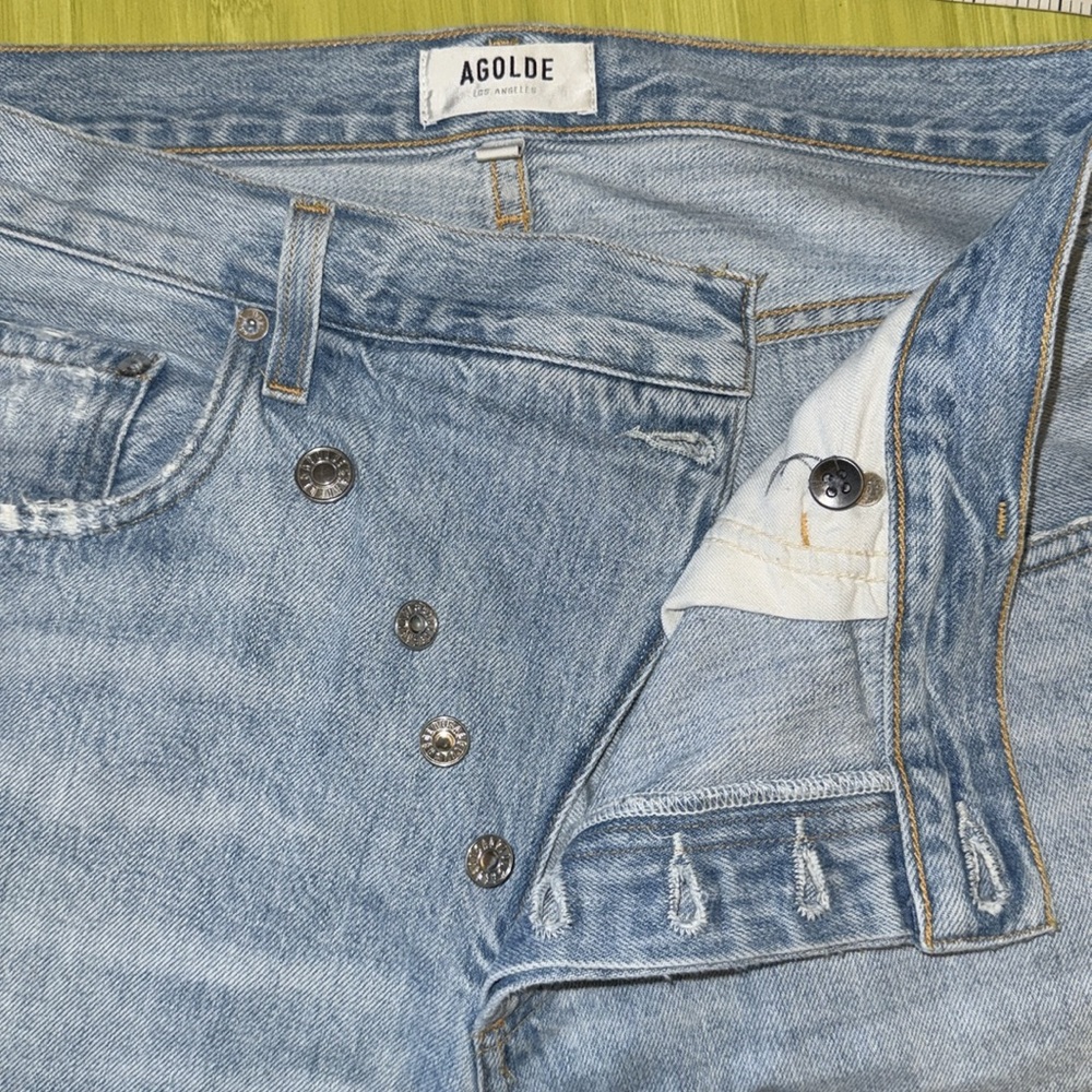Agolde oversized arc criss cross over jeans - Picture 3 of 9